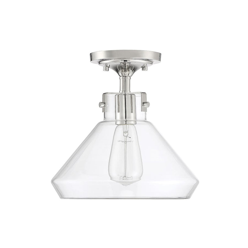 Savoy House 1 Light 5" Flush Mount, White