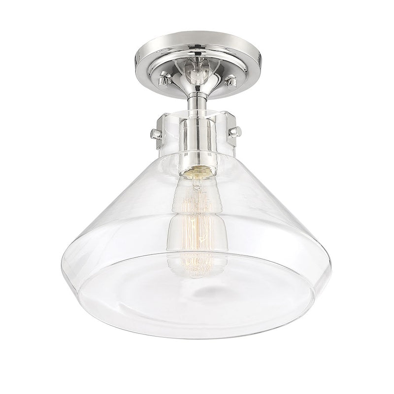 Savoy House 1 Light 5" Flush Mount, White
