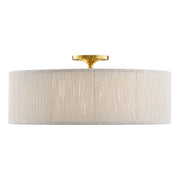Savoy House Maynard 4 Light Flush Mount, Warm Brass/White - 6-9311-4-322