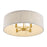 Savoy House Maynard 4 Light Flush Mount, Warm Brass/White