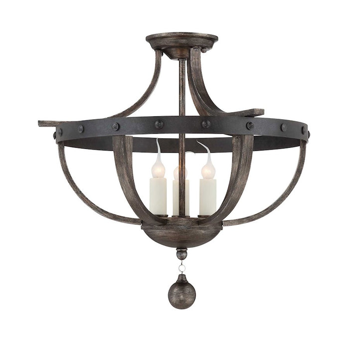 Savoy House Alsace 3-Light Ceiling Light, Reclaimed Wood - 6-9540-3-196