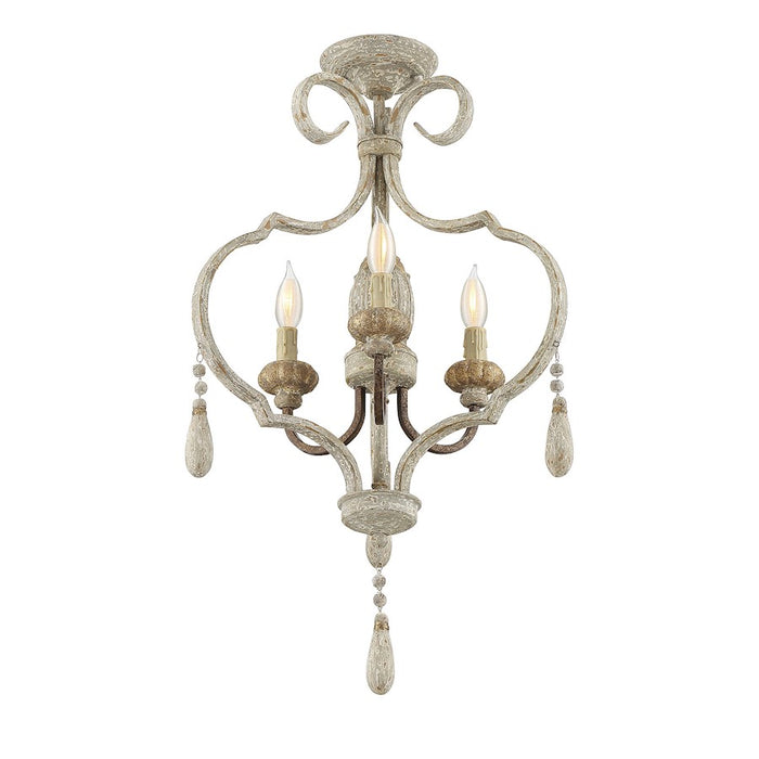 Savoy House Acadia 3 Light Semi-Flush, Avignon