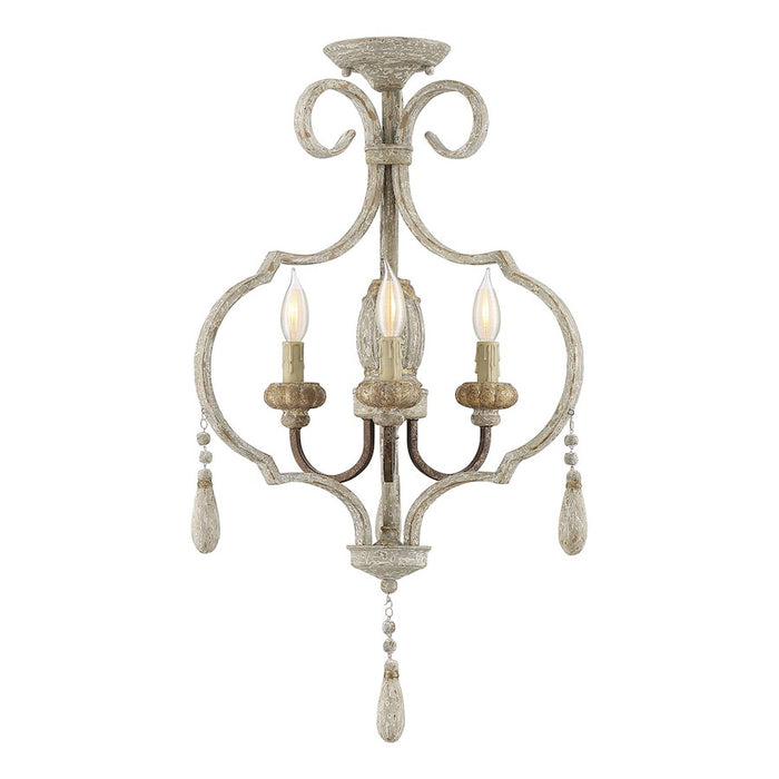 Savoy House Acadia 3 Light Semi-Flush, Avignon