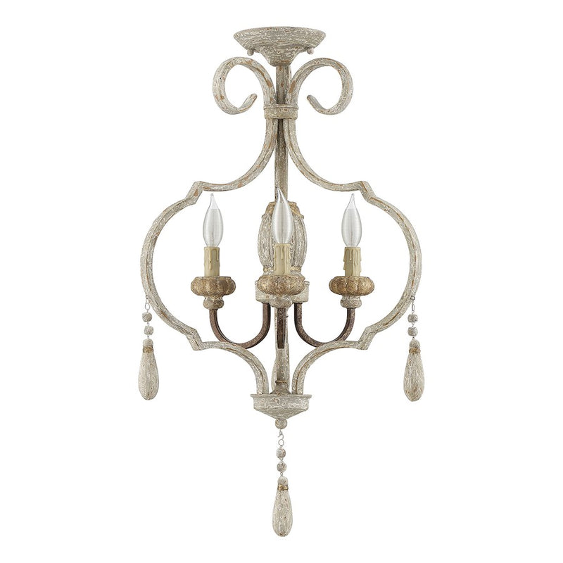 Savoy House Acadia 3 Light Semi-Flush, Avignon