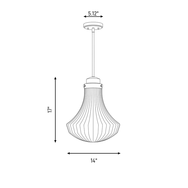 Savoy House Bartlet 1 Lt Pendant, Polished, Polished Chrome