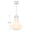 Savoy House Bartlet 1 Lt Pendant, Polished, Polished Chrome