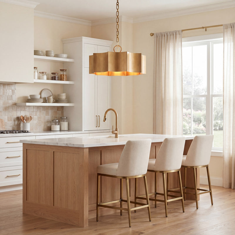 Savoy House Shelby 3-Light Pendant, Gold Patina