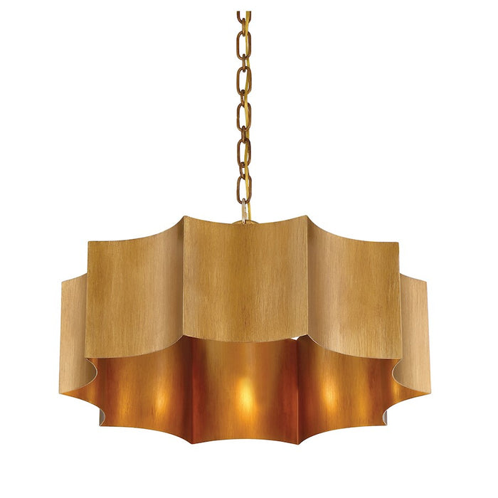 Savoy House Shelby 3-Light Pendant, Gold Patina