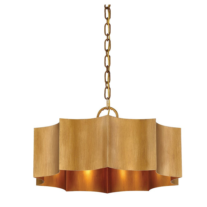 Savoy House Shelby 3-Light Pendant, Gold Patina