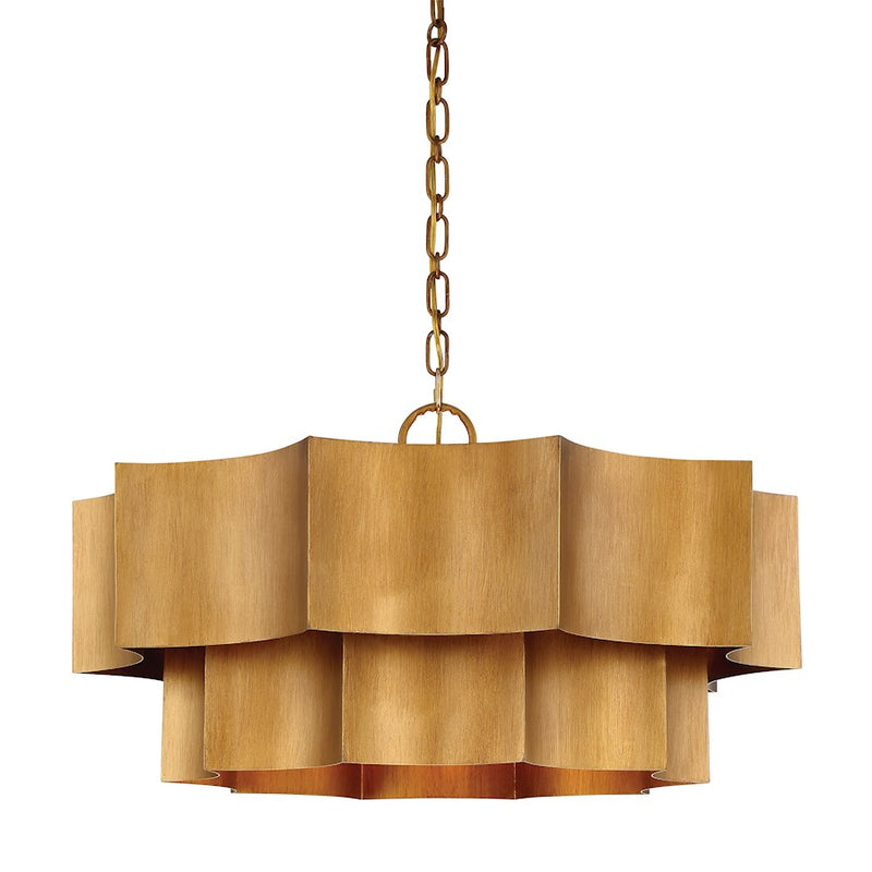 Savoy House Shelby 6-Light Pendant, Gold Patina