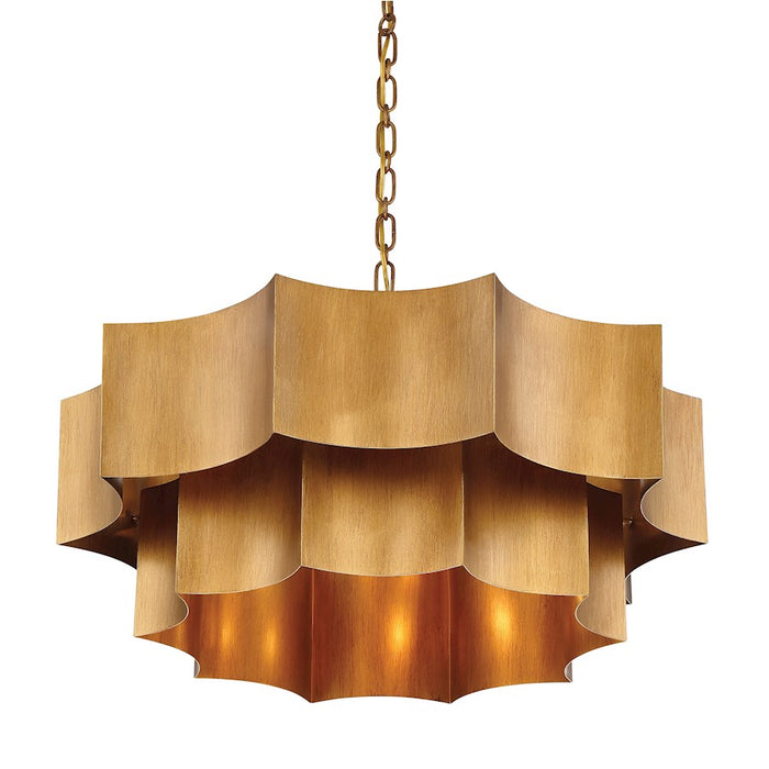 Savoy House Shelby 6-Light Pendant, Gold Patina