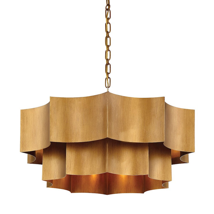 Savoy House Shelby 6-Light Pendant, Gold Patina