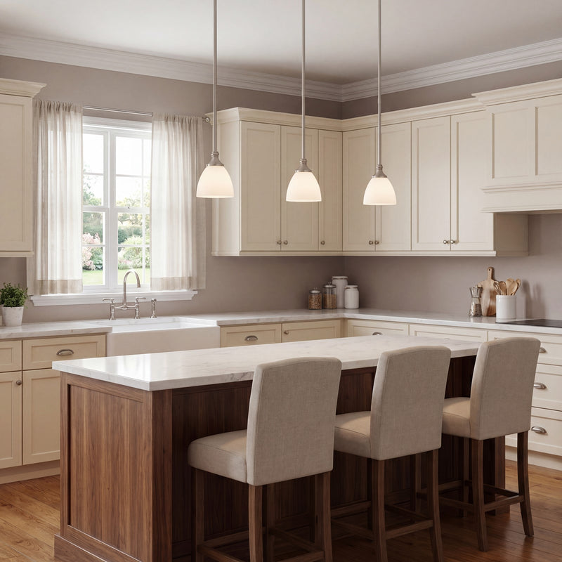 Savoy House Herndon 1-Light Mini-Pendant, Satin Nickel