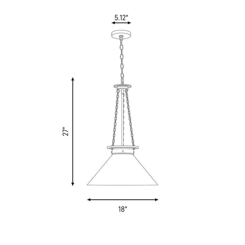 Savoy House Myers 1 Light Pendant, Warm Brass/White Cased