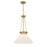 Savoy House Myers 1 Light Pendant, Warm Brass/White Cased