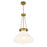 Savoy House Myers 1 Light Pendant, Warm Brass/White Cased