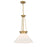 Savoy House Myers 1 Light Pendant, Warm Brass/White Cased