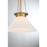 Savoy House Myers 1 Light Pendant, Warm Brass/White Cased