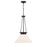 Savoy House Myers 1 Light Pendant, Matte Black/White Cased - 7-1011-1-89