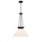 Savoy House Myers 1 Light Pendant, Matte Black/White Cased