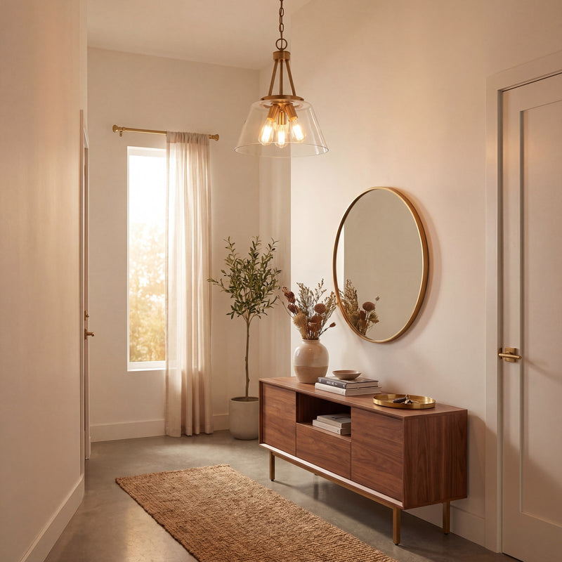 Savoy House Calhoun 3-Light Pendant, Warm Brass