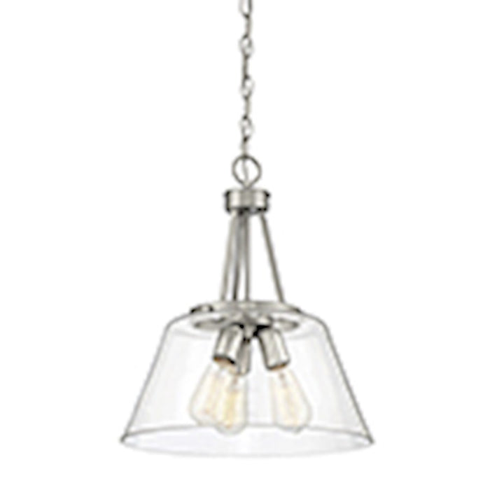 Savoy House Calhoun 3-Light Pendant, Satin Nickel