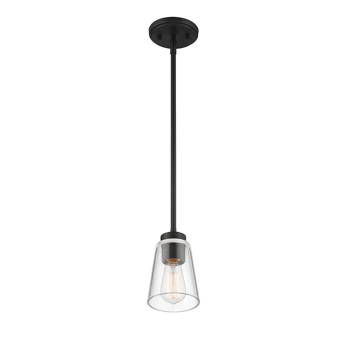 Savoy House Calhoun 1-Light Mini-Pendant, Matte Black