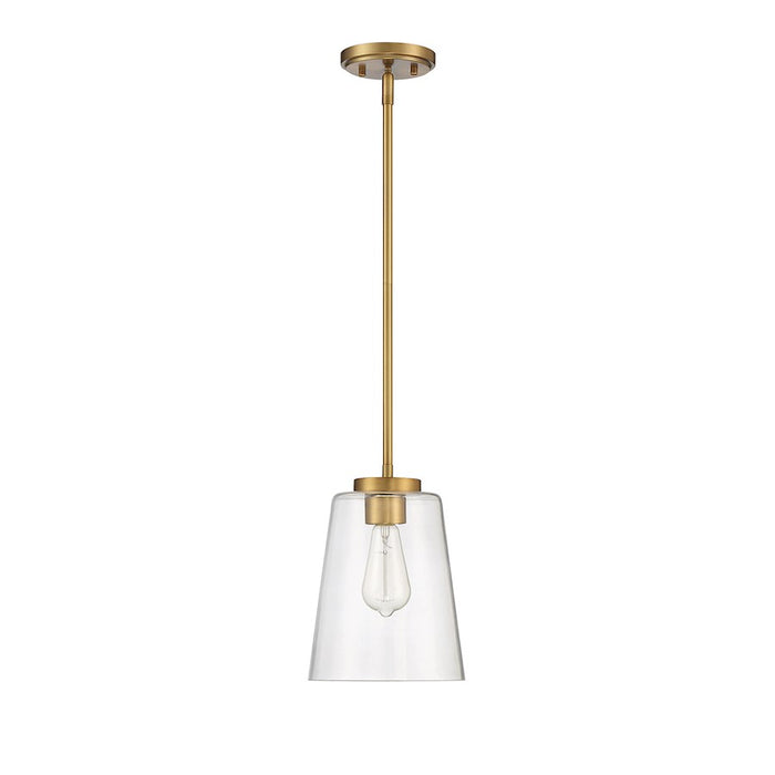Savoy House Calhoun 1-Light Pendant, Warm Brass