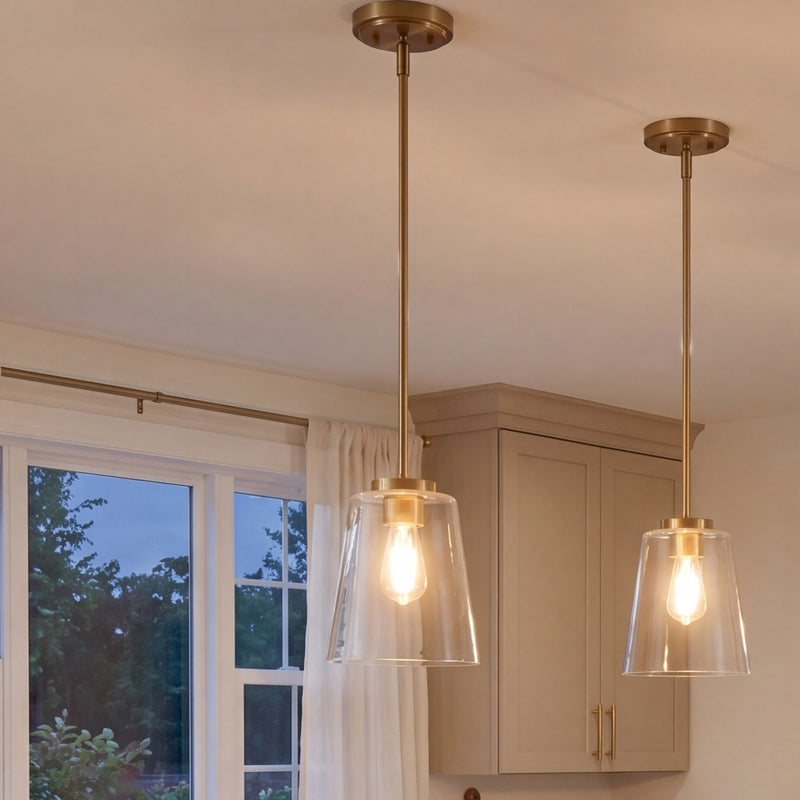 Savoy House Calhoun 1-Light Pendant, Warm Brass