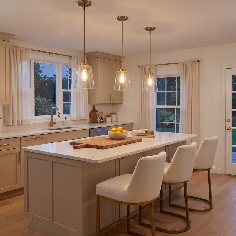 Savoy House Calhoun 1-Light Pendant, Warm Brass