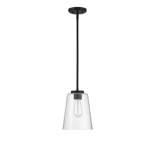 Savoy House Calhoun 1-Light Pendant, Matte Black