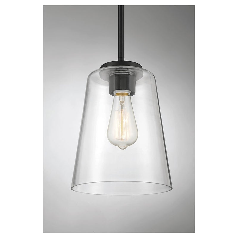 Savoy House Calhoun 1-Light Pendant, Matte Black
