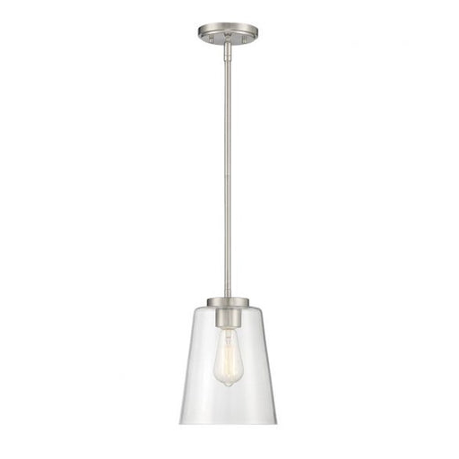 Savoy House Calhoun 1-Light Pendant, Satin Nickel - 7-1027-1-SN