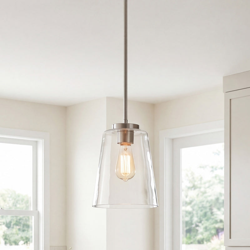 Savoy House Calhoun 1-Light Pendant, Satin Nickel