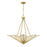 Savoy House Rivage 4 Light Pendant, Warm Brass/Tiffany - 7-1038-4-322