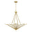 Savoy House Rivage 4 Light Pendant, Warm Brass/Tiffany