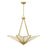 Savoy House Rivage 4 Light Pendant, Warm Brass/Tiffany