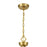 Savoy House Rivage 4 Light Pendant, Warm Brass/Tiffany