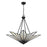 Savoy House Rivage 4 Light Pendant, Matte Black/Tiffany