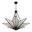 Savoy House Rivage 4 Light Pendant, Matte Black/Tiffany