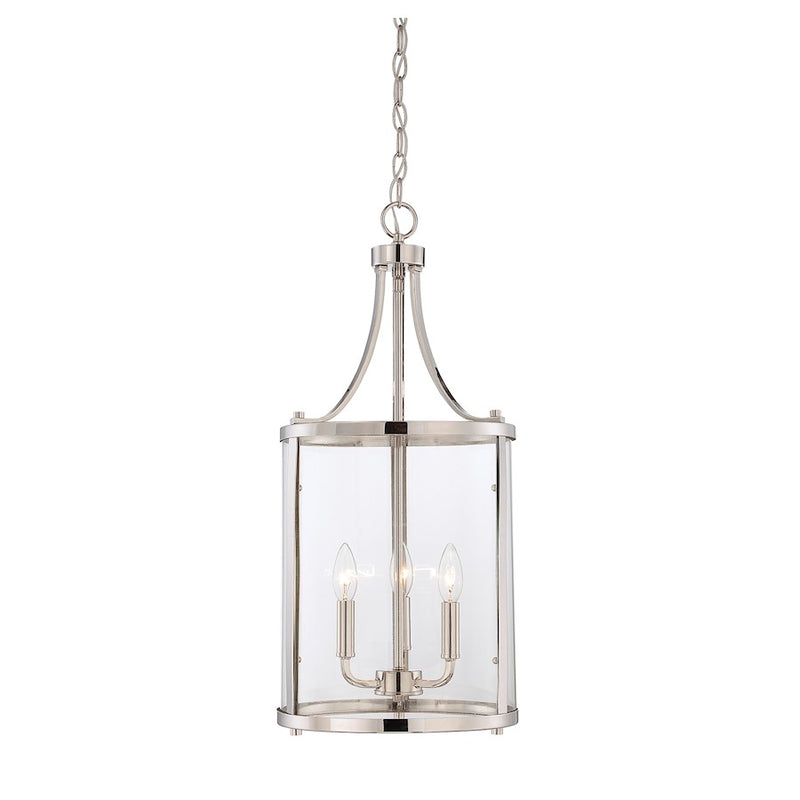 Savoy House Penrose 3-Light Pendant, Polished Nickel