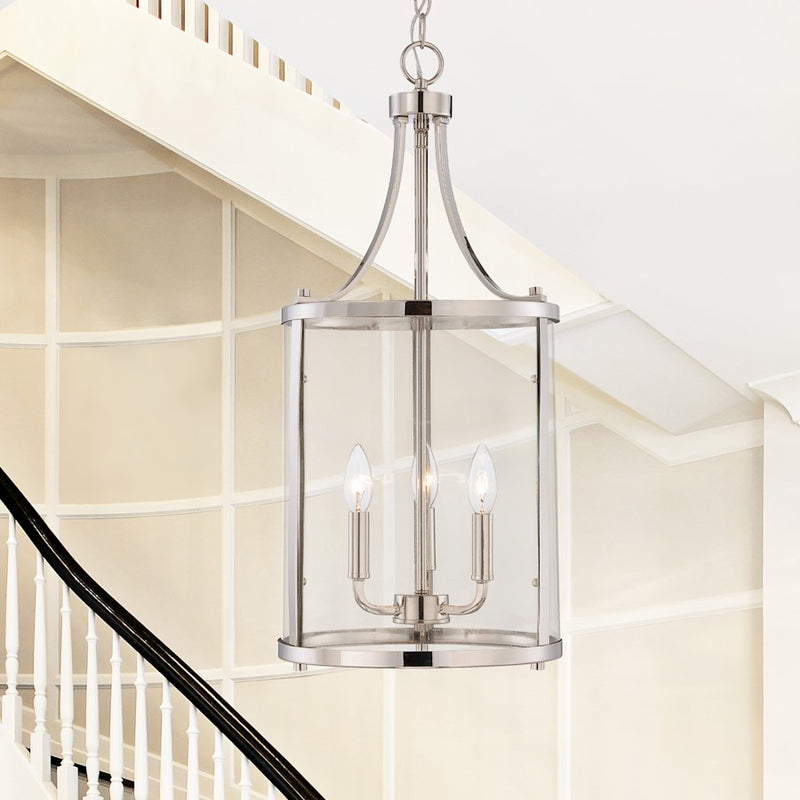Savoy House Penrose 3-Light Pendant, Polished Nickel
