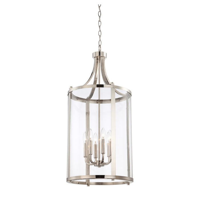 Savoy House Penrose 6-Light Pendant, Polished Nickel