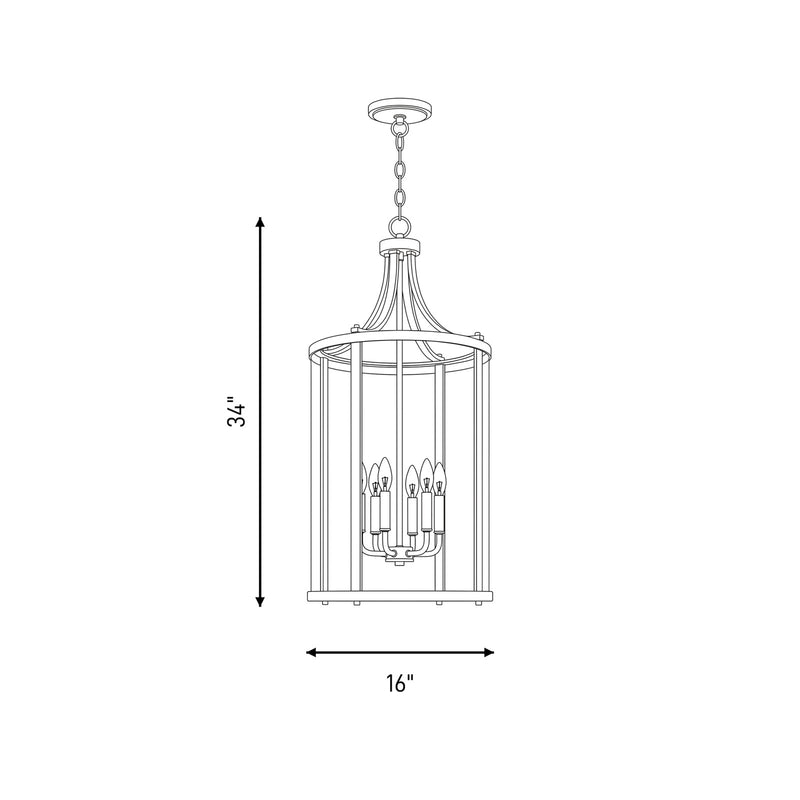 Savoy House Penrose Foyer, Black