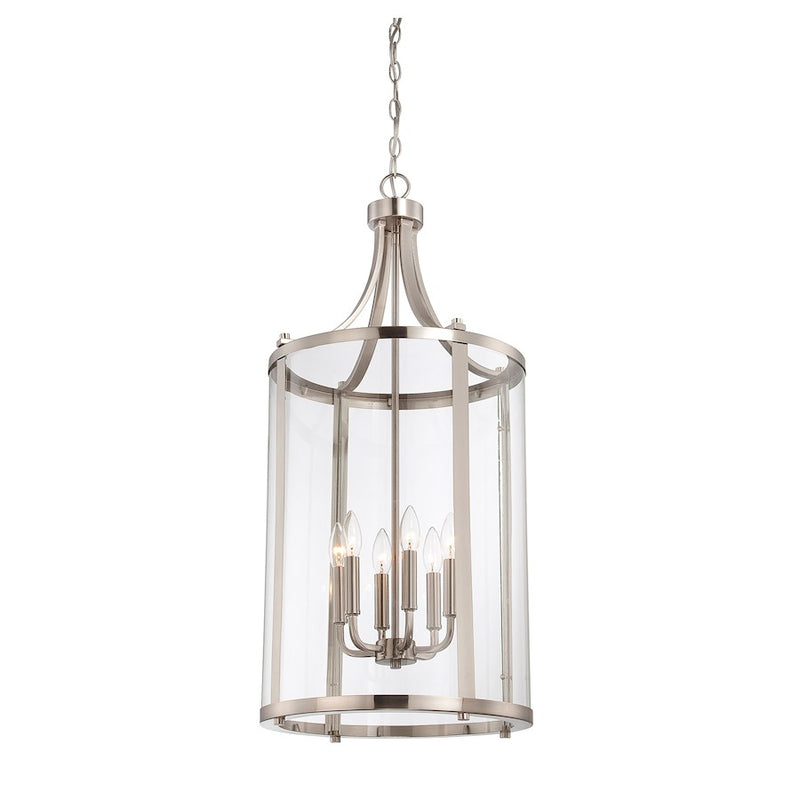 Savoy House Penrose 6-Light Pendant, Satin Nickel