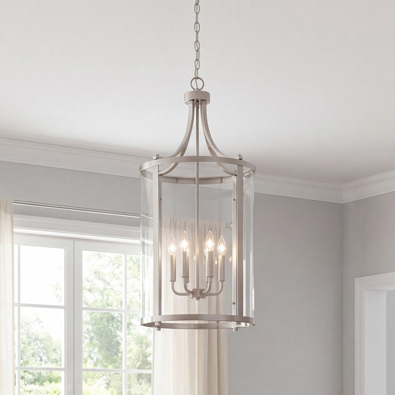 Savoy House Penrose 6-Light Pendant, Satin Nickel