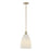 Savoy House Essentials Baldwin 1Lt Pendant, Brass/White - 7-1244-1-127