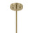Savoy House Essentials Baldwin 1Lt Pendant, Brass/White