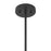 Savoy House Essentials Baldwin 1Lt Pendant, Black/White Opal