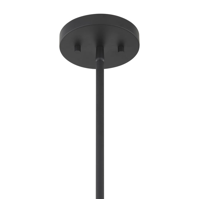 Savoy House Essentials Baldwin 1Lt Pendant, Black/White Opal